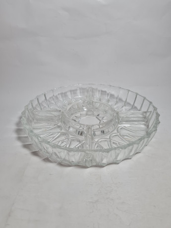 Тарелка винтажная Im Stil Nachtmann, стекло, 25 см, Германия, 1970-80гг.