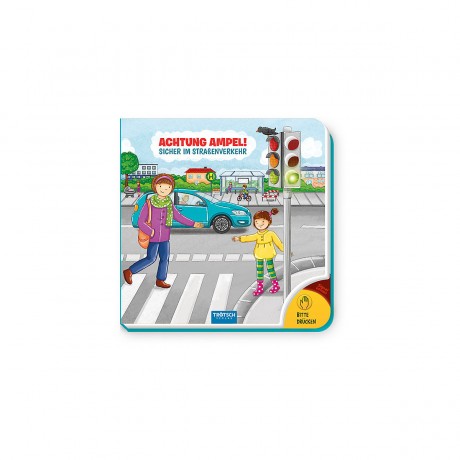 Trotsch Verlag Trotsch Pappenbuch mit Licht Achtung Ampel Sicher im Strassenverkehr Картонная книга Trotsch со светом Внимание светофор Безопасный в движении