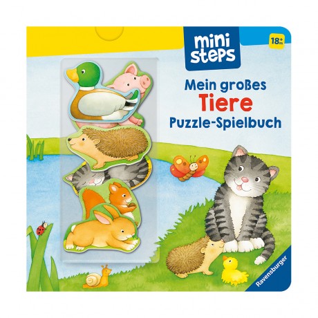 Ravensburger ministeps: Mein grosses Tiere Puzzle-Spielbuch ministeps: Моя книга-головоломка с большими животными