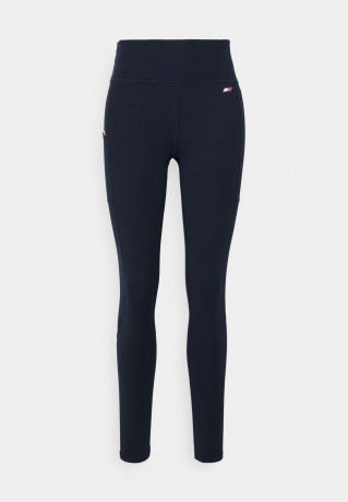 Tommy Hilfiger SORONA MIXED LEGGING Leggings desert sky СМЕШАННЫЕ ЛЕГГИНСЫ SORONA Леггинсы небо пустыни