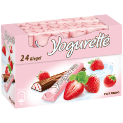 Yogurette Erdbeere 300г, Молочный шоколад с йогуртом и клубникой 24 шт.
