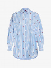 Tommy Hilfiger STRIPE NEW OVERSZD Button-down blouse heritage STRIPE NEW OVERSZD Блузка на пуговицах наследство