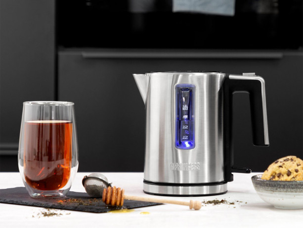 PRINCESS PRINCESS Wasserkocher 236045 Wasserkocher 1L Edelstahl/Schwarz  Чайник PRINCESS 236045 чайник 1л нержавеющая сталь/черный