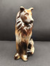Статуэтка винтажная "Коричневый пес", фарфор, 18 х 11 см, Бразилия, 1970-80гг.