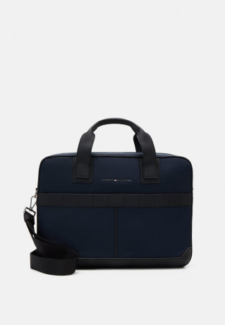 Tommy Hilfiger ELEVATED COMPUTER BAG UNISEX Briefcase space blue ПОВЫШЕННАЯ СУМКА ДЛЯ КОМПЬЮТЕРА УНИСЕКС Портфель космический синий
