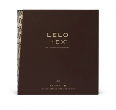 LELO HEX Respect XL diameter 58mm, 2stk x 36 st (72stk), Презервативы XL диаметр 58 мм, 36 шт x 2 упаковки