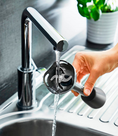 Tefal Tefal Stabmixer HB46E8 Eco Respect, 600 W, 4 Powelix-Klingen, Spritzschutz, ergonomischer Griff Ручной блендер Tefal HB46E8 Eco Respect, 600 Вт, 4 лезвия Powelix, защита от брызг, эргономичная ручка