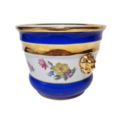 Чаша для бритья винтажная &quot;Голова льва&quot; с обильной позолотой 24 К, 12 x 16 см Германия, 1960-70гг.