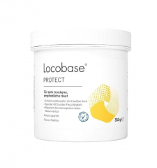 Locobase Protect 350g Увлажняющий крем для сухой и чувствительной кожи лица и тела, без запаха, 48 часов увлажнения, для всей семьи, 350 г