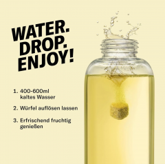 Ricola Waterdrop 12st x 4packs, растворимые кубики для напитков, с натуральными альпийскими травами и витаминами, без сахара, 12 шт x 4 упаковки 