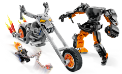 Lego Ghost Rider mit Mech &amp; Bike Призрачный гонщик с роботом и мотоциклом
