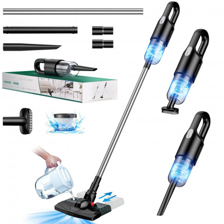 Tisoutec Tisoutec Akku-Handstaubsauger Handstaubsauger,Autostaubsauger 12000Pa Mit 6000mA-Akku,Staubsauger, Multifunktionaler Staubsauger fur Haus,Haustier und Auto,Leistungsstarker Handstaubsauger fur Nass und Trocken Беспроводной ручной пылесос Tisout