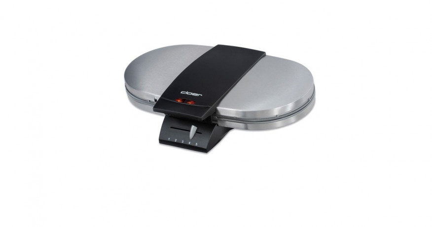 Cloer Cloer Doppel-Waffeleisen 1329 silber/schwarz, 1.200 Watt  silber/schwarz Двойная вафельница Cloer 1329 серебристый/черный, 1200 Вт