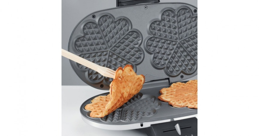 Cloer Cloer Doppel-Waffeleisen 1329 silber/schwarz, 1.200 Watt  silber/schwarz Двойная вафельница Cloer 1329 серебристый/черный, 1200 Вт