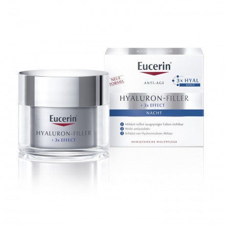 Eucerin Hyaluron-Filler Nachtpflege  Гиалуроновый филлер ночной уход