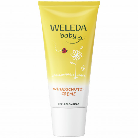 Weleda baby CALENDULA Wundschutzcreme, 30 ml, Детский защитный крем под подгузник с календулой и оксидом цинка, 30 мл
