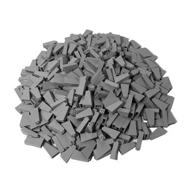 LEGO LEGO 2x1x3 Schragstein Hellgrau - 25 Stuck - Light bluish grey slope 4460b LEGO 2x1x3 Schragstein Lichtgrau - 25 штук - Светло-голубовато-серый склон 4460b