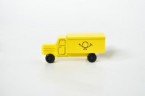 Holzspielzeug Lastenauto Postauto bunt Красочный деревянный игрушечный почтовый автобус