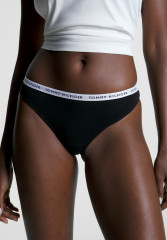 Tommy Hilfiger 3 PACK Briefs flora pink oat milk black 3 НАБОР трусов флора розовый овсяный молочный черный