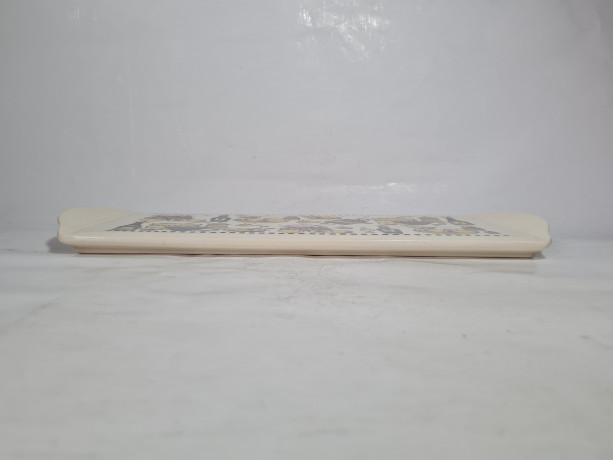 Поднос винтажный Staffet / Limburg с ручками, керамика, 36 х 15 см, Германия, 1970-80гг.