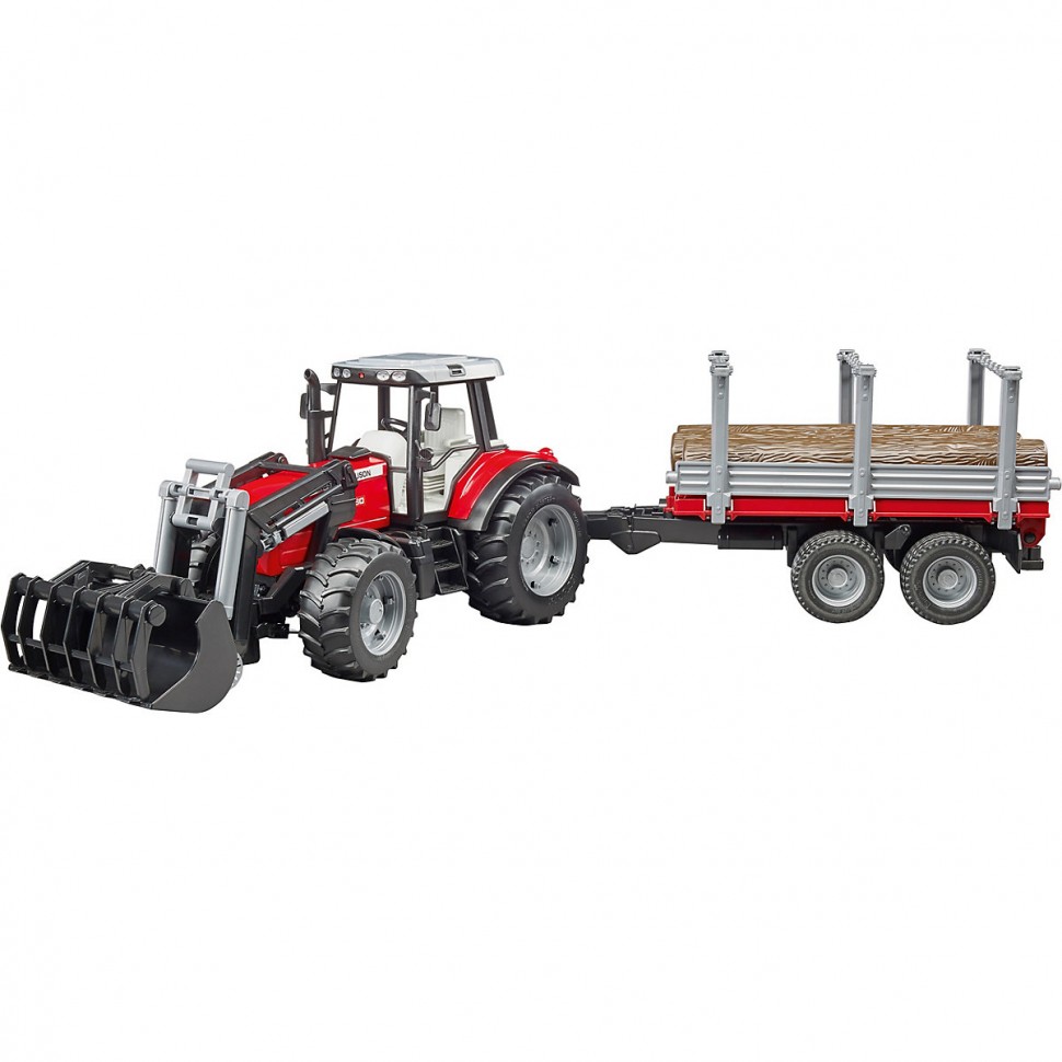 Купить Bruder Trak 41cm Massey Ferguson 7480 Frontlader + Hanger  Фронтальный погрузчик Trak 41cm Massey Ferguson 7480 + подвеска в  интернет-магазине Diskontshop.eu Германия всего за 7 089 руб. в