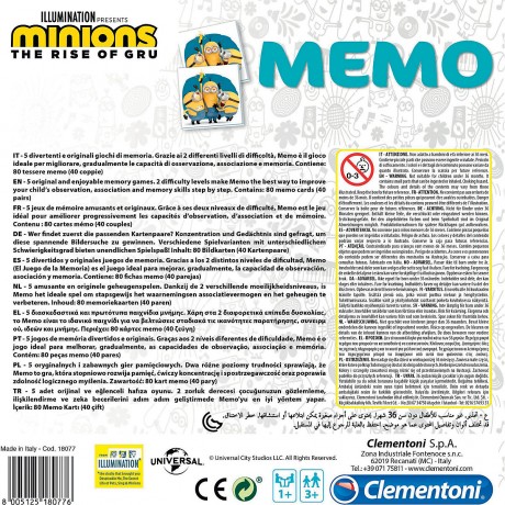 Clementoni Memo Game памятная игра