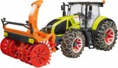 Bruder Claas Axion 950 mit Schneeketten und Schneefrase 1:16 Claas Axion 950 с цепями противоскольжения и снегоуборщиком 1:16