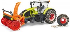 Bruder Claas Axion 950 mit Schneeketten und Schneefrase 1:16 Claas Axion 950 с цепями противоскольжения и снегоуборщиком 1:16
