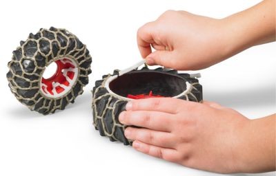 Bruder Claas Axion 950 mit Schneeketten und Schneefrase 1:16 Claas Axion 950 с цепями противоскольжения и снегоуборщиком 1:16