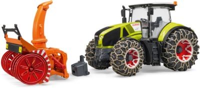 Bruder Claas Axion 950 mit Schneeketten und Schneefrase 1:16 Claas Axion 950 с цепями противоскольжения и снегоуборщиком 1:16