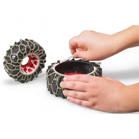 Bruder Claas Axion 950 mit Schneeketten und Schneefrase 1:16 Claas Axion 950 с цепями противоскольжения и снегоуборщиком 1:16