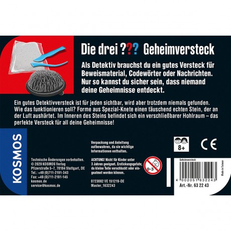 Kosmos Die drei ??? Geheimversteck (grosse Dose) Три ??? тайник (большой ящик)