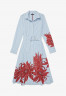 Tommy Hilfiger ADAPTIVE FLORAL Shirt dress optic white th ithaca stp ADAPTIVE FLORAL Платье-рубашка оптика белая th ithaca stp