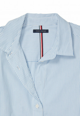 Tommy Hilfiger ADAPTIVE FLORAL Shirt dress optic white th ithaca stp ADAPTIVE FLORAL Платье-рубашка оптика белая th ithaca stp