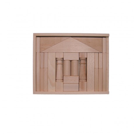 Holzspielzeug Baukasten Domizil natur Деревянный конструктор для игрушек естественное жилище