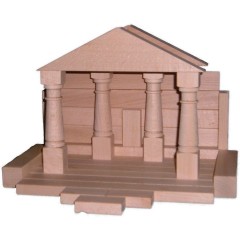 Holzspielzeug Baukasten Domizil natur Деревянный конструктор для игрушек естественное жилище