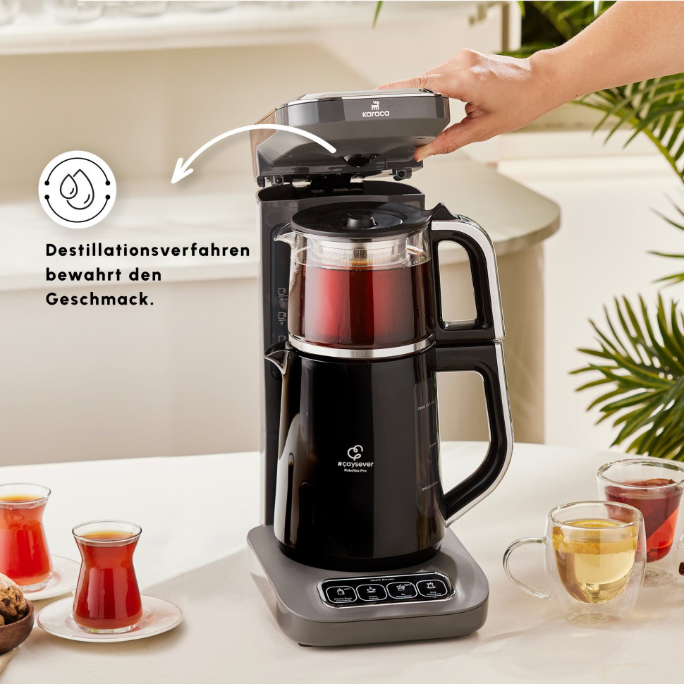 Купить Karaca Karaca Wasser-/Teekocher Karaca Caysever Robotea Pro 4-in-1  sprechender Tee und Filterkaffeeaut Прибор для приготовления чая/воды  Karaca Karaca Caysever Robotea Pro 4-в-1 говорящий чай и фильтрованный кофе  авто в интернет-магазине ...