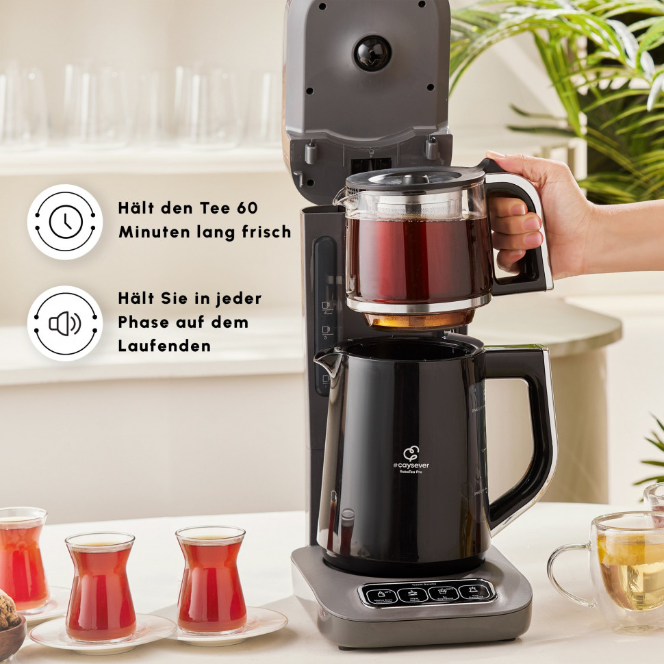 Купить Karaca Karaca Wasser-/Teekocher Karaca Caysever Robotea Pro 4-in-1  sprechender Tee und Filterkaffeeaut Прибор для приготовления чая/воды  Karaca Karaca Caysever Robotea Pro 4-в-1 говорящий чай и фильтрованный кофе  авто в интернет-магазине ...