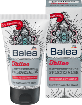 Balea (Балеа) Tattoo успокаивающая мазь с пантенолом для свеженанесённых татуировок, 50 мл