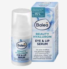 Balea Serum Beauty Hyaluron Eye &amp; Lip, 15 ml, Балеа Сыворотка для  Глаз и Губ, 15 мл