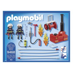 PLAYMOBIL PLAYMOBIL 9468 Feuerwehrmanner mit Loschpumpe Пожарные PLAYMOBIL 9468 с пожарным насосом