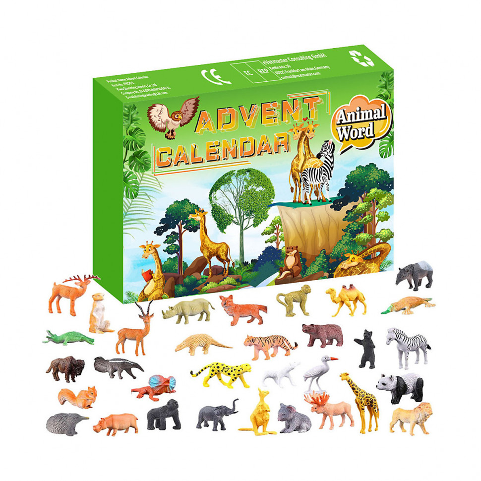 Купить Vicabo Adventskalender 24 Tier figuren Adventskalender zum Spielen  fur Kinder Адвент-календарь 24 фигурки животных Адвент-календарь для игр  детей в интернет-магазине Diskontshop.eu Германия всего за 9 218 руб. в