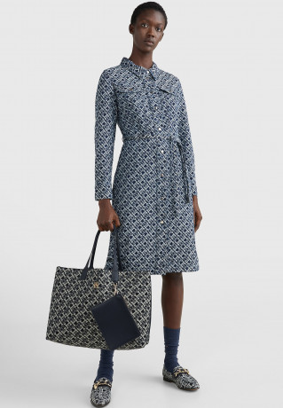 Tommy Hilfiger ICONIC Tote bag denim color ICONIC Сумка-тоут джинсовый цвет