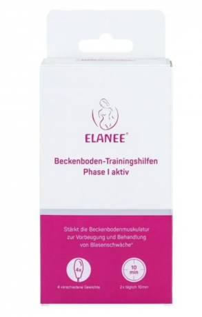 Elanee Beckenboden-Trainingshilfen Phase I aktiv Тренажер для мышц тазового дна, набор 4 шт, упражнения Кегеля, послеродовое восстановление, при недержании мочи, Германия