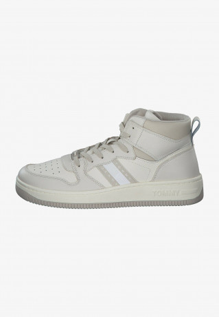 Tommy Hilfiger High-top trainers ivory bleached stone Высокие кроссовки отбеленный камень слоновой кости