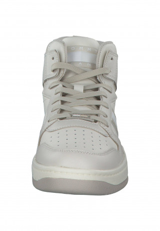 Tommy Hilfiger High-top trainers ivory bleached stone Высокие кроссовки отбеленный камень слоновой кости