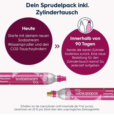 SodaStream CRYSTAL 3.0 Upgrader Pack, Аппарат для газирования воды, 3 стеклянные бутылки 0,7 л + 2 CO баллона, домашняя газированная вода, премиум дизайн