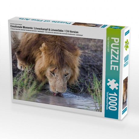 CALVENDO Puzzle CALVENDO Puzzle Emotionale Momente: Lowenkampf Lowenliebe \/ CH-Version Пазл CALVENDO Puzzle Эмоциональные моменты: бой льва лев любовь / версия CH