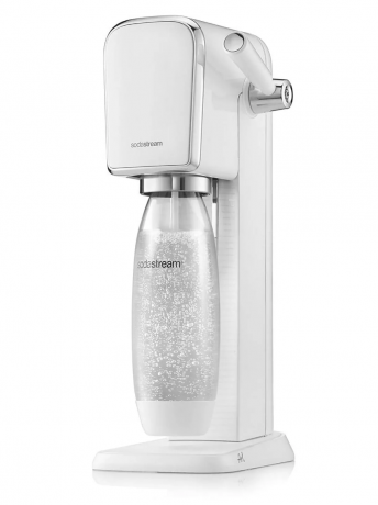 SodaStream Art Standart Pack Аппарат для газирования воды белый (Германия), 1 л, с CO баллоном Quick Connect и бутылкой, сифон для газированной воды, White