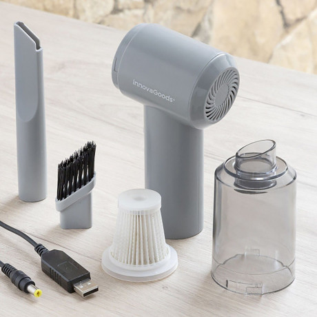 InnovaGoods InnovaGoods Akku-Handstaubsauger SCHNURLOSER, WIEDERAUFLADBARER MINO-HANDSTAUBSAUGER  Беспроводной ручной пылесос InnovaGoods БЕСПРОВОДНОЙ АККУМУЛЯТОРНЫЙ РУЧНОЙ ПЫЛЕСОС MINO